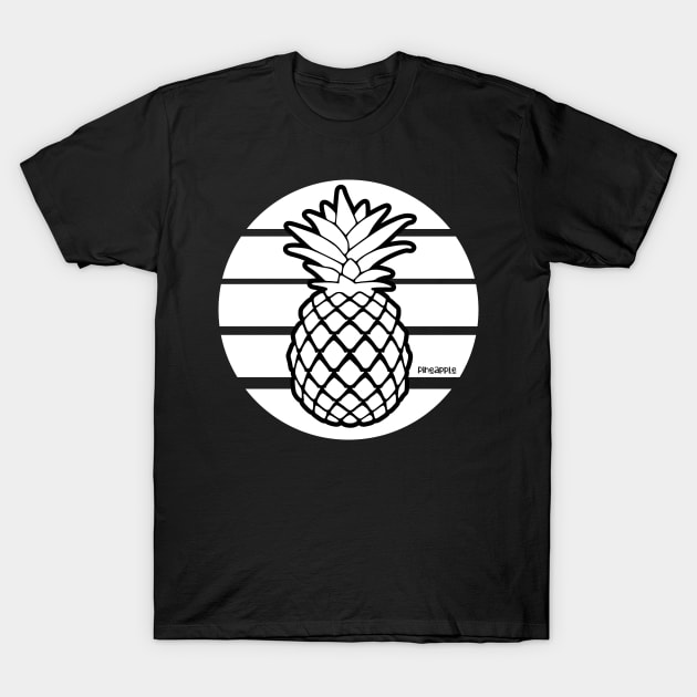 Ananas Strand Vintage Design T-Shirt by Dojaja